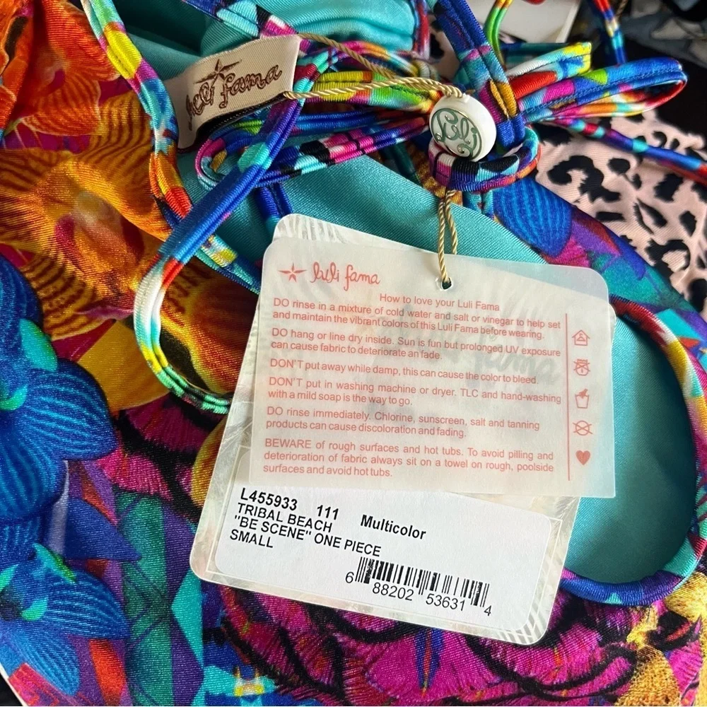 Luli Fama Miami Tribal Beach Be Scene One piece Swim Suit
